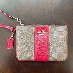 Coach Colorblock Signature Wristlet